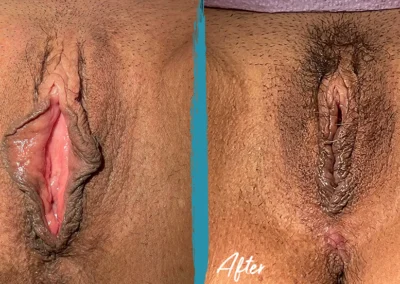 vaginoplasty before and after photo by mona hardas md cosmetic gynecology in flint mi