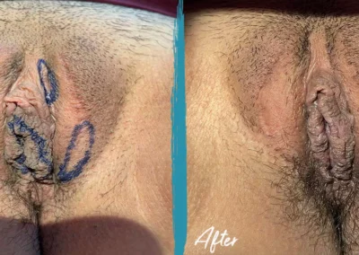 vaginal rejuvenation before and after photo by mona hardas md cosmetic gynecology in flint mi